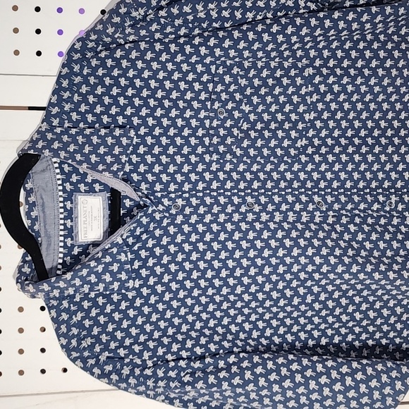 Free Planet size 3X 100% Cotton Navy Blue Flamingo Print - Picture 2 of 5